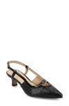 Journee Collection Padma Slingback Kitten Heel Pump