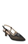 Journee Collection Padma Slingback Kitten Heel Pump In Black