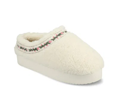 Journee Collection Pallmer Slipper In White