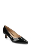 Journee Collection Pammie Pump In Patent/black