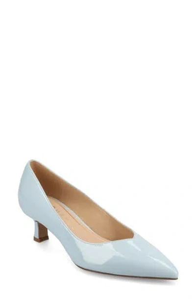 Journee Collection Pammie Pump In Patent/blue