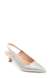 Journee Collection Paulina Slingback Pump In Silver
