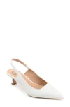 Journee Collection Paulina Slingback Pump In White