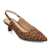 Journee Collection Paulina Womens Pointed Kitten Heel Pumps In Brown