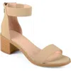 Journee Collection Percy Open Toe Heeled Sandal In White