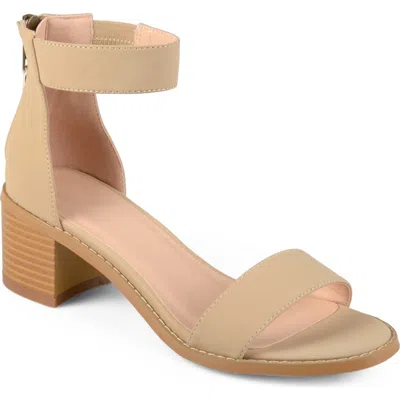 Journee Collection Percy Open Toe Heeled Sandal In White