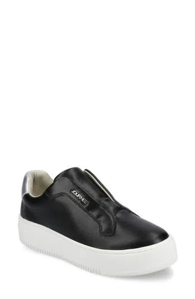 Journee Collection Phoebe Slip-on Sneaker In Black