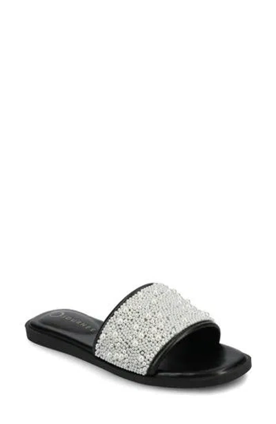 Journee Collection Precly Slide Sandal In Black