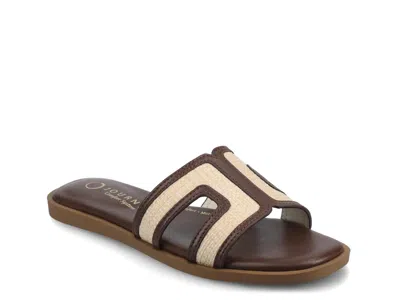 Journee Collection Primah Slide Sandal In Brown