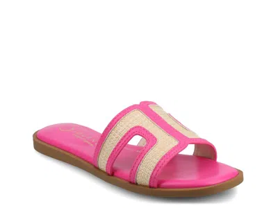 Journee Collection Primah Slide Sandal In Pink