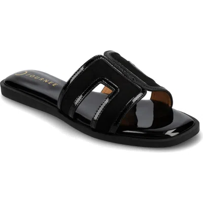 Journee Collection Primah Slide Sandal In Black
