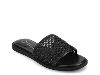 Journee Collection Prisilla Slide Sandal In Black