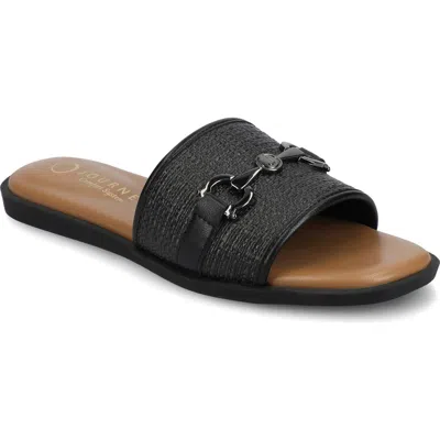 Journee Collection Priya Slide Sandal In Black