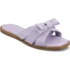 Journee Collection Prylin Bow Slide Sandal In Lilac
