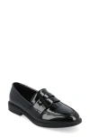 Journee Collection Raichel Penny Loafer In Patent/black