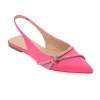 Journee Collection Rebbel Womens Pointed Closed Toe Ballet Flats In Pink