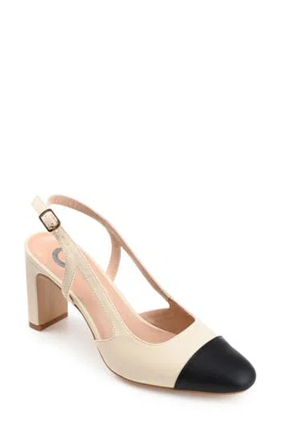 Journee Collection Reignn Slingback Pump In Beige