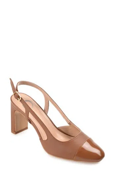 Journee Collection Reignn Slingback Pump In Tan