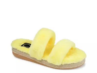 Journee Collection Relaxx Sandal In Yellow
