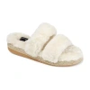 Journee Collection Relaxx Womens Slip-on Slippers In White