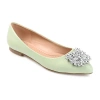 Journee Collection Renzo Womens Pointed Ballet Flats In Green