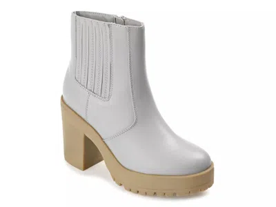 Journee Collection Riplee Platform Bootie In Gray