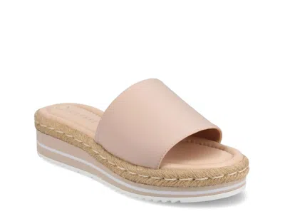 Journee Collection Rosey Slide Sandal In Pink