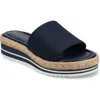 Journee Collection Rosey Wedge Sandal In Navy