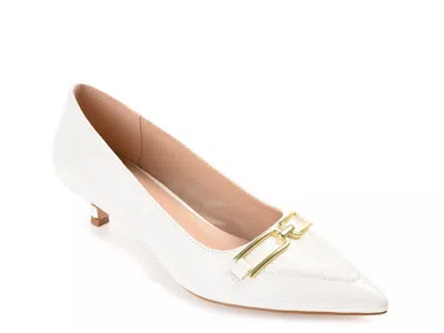 Journee Collection Rumi Pump In White