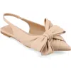 Journee Collection Sabrina Slingback Flat In Nude