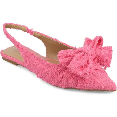 Journee Collection Sabrina Slingback Flat In Pink
