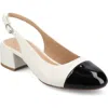 Journee Collection Sammie Slingback Pump In White