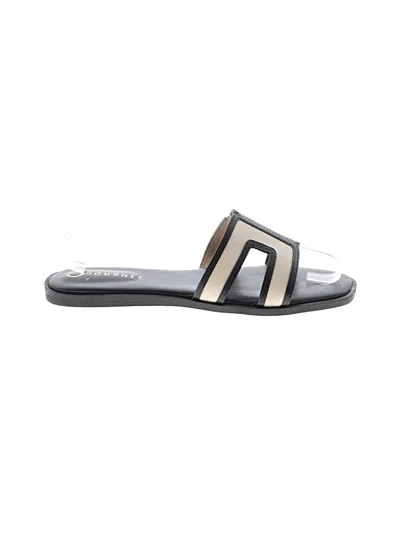 Pre-owned Journee Collection Sandals In Black