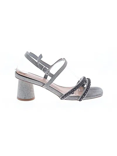 Pre-owned Journee Collection Sandals In Blue