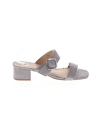 Pre-owned Journee Collection Sandals In Gray