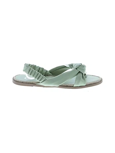 Pre-owned Journee Collection Sandals In Green