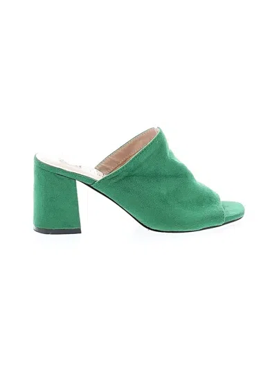 Pre-owned Journee Collection Sandals In Green