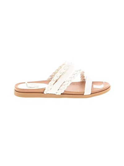 Pre-owned Journee Collection Sandals In Ivory