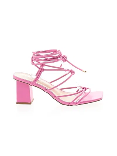 Pre-owned Journee Collection Sandals In Pink