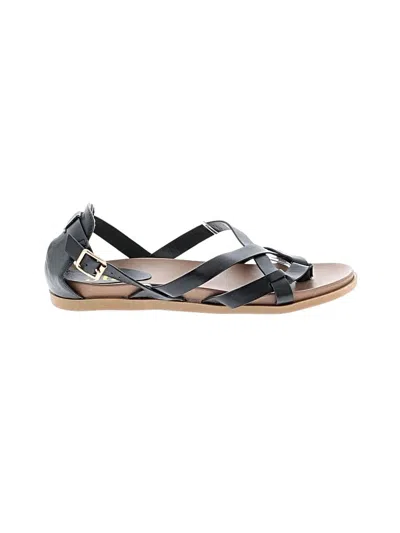 Pre-owned Journee Collection Sandals In Silver