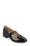 Journee Collection Savvi Mary Jane Pump In Patent/black