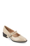 Journee Collection Collection Women's Tru Comfort Foam Savvi Pumps In Patent/taupe