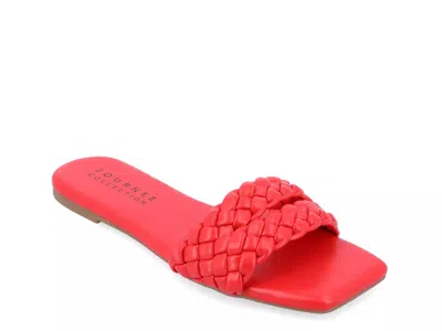 Journee Collection Sawyerr Sandal In Red