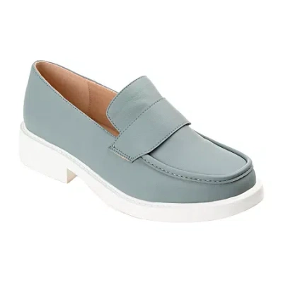 Journee Collection Saydee Womens Moc Closed Toe Loafers In Blue