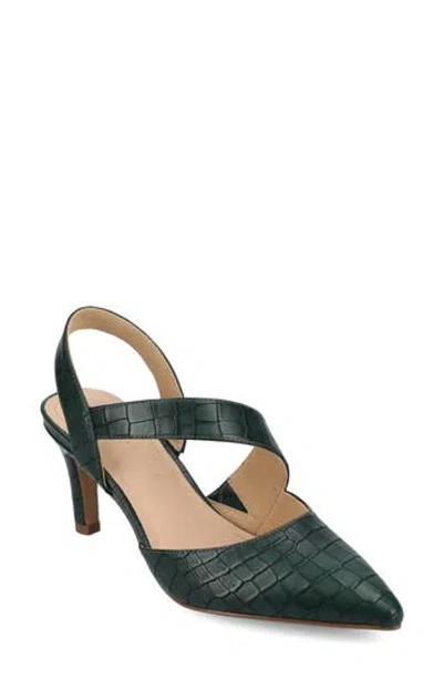 Journee Collection Scarlett Pointed Toe Pump In Green