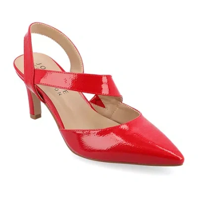 Journee Collection Scarlett Womens Pointed Closed Toe Stiletto Heel Pumps In Red