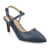 Journee Collection Scipio Womens Pointed Closed Toe Stiletto Heel Pumps In Blue