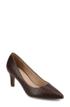 Journee Collection Wide Width Scylee Pump In Brown