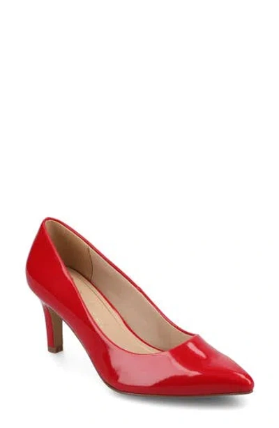 Journee Collection Scylee Pump In Red