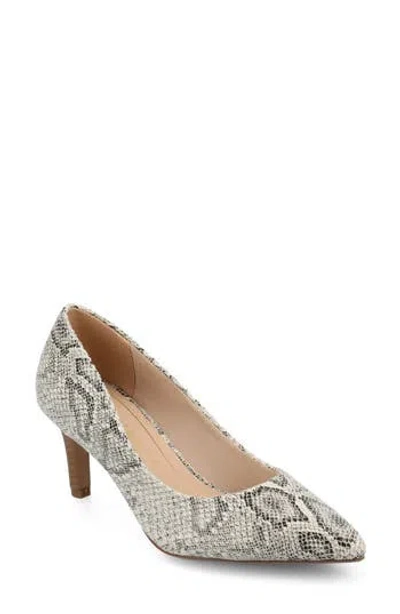 Journee Collection Scylee Pump In Snake